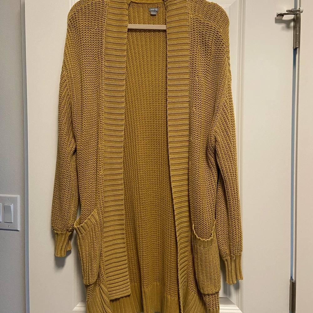 Long Yellow Cardigan American Eagle